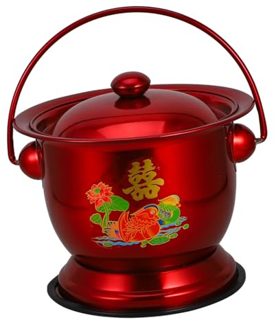 COLLBATH Pot Chambre Inox Robuste Acier Inoxydable pour Adultes et Personnes Âgées Urinoir Portable pour Femmes Hommes et Femmes Enceintes Usage Domicile et Lit avec Couvercle Antidérapant