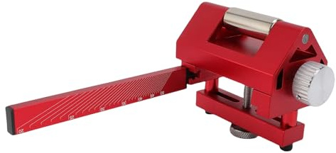 Garosa Sharpening Jig for Wood Chisels and Kitchen Tools, Aluminum Alloy Honing Guide with 4.1in Fixed Angle for Oil Water Stones, Portable Professional Sharpener for Planes and Cutting (Red)