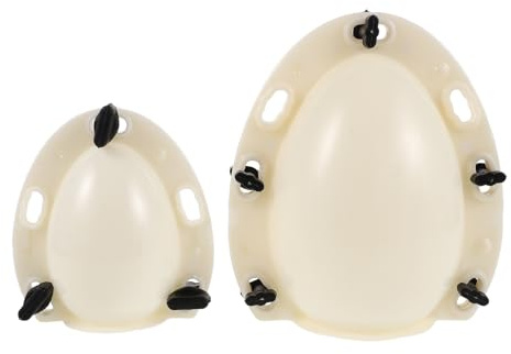 Alipis 2 Moldes Huecos 3d para Huevos de Pascua: Molde de Plástico Gigante de 15 Cm/10 Cm para Hacer Huevos de Chocolate, Postres, Gelatina, Juegos de Fiesta, Premios Y Decoraciones de Pascua.