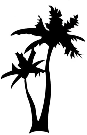 Kokosnussbaum Temporärer Tattoo-Aufkleber, Wasserdicht Und Langlebig
