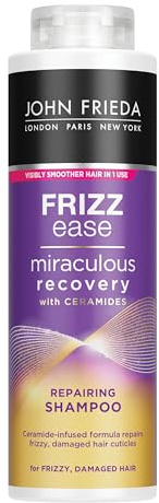 John Frieda Frizz Ease Miraculous Recovery Mini Shampoo 500 ml, fuktgivande schampo för krusigt, skadat hår och kluvna toppar
