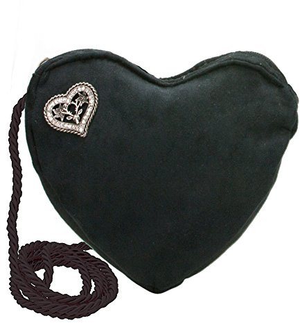 Alpenflüstern Herztasche Strassherz-Hirsch - Damen Trachtentasche in Herzform, Schultertasche fürs Dirndl, Herz Handtasche zur Tracht, Dirndltasche (in traditionellen Farben) DTA067