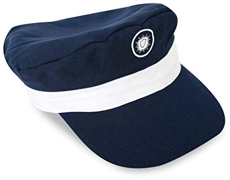 KarnevalsTeufel Polizeimütze in Blau für Kinder Polizist Police Schirmmütze mit Symbol, Police Officer Polizei Kostüm Accessoire für Theater Rollenspiele Karneval und vieles mehr