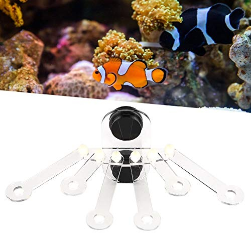 Cikonielf Acryl Aquarium Korallen Rack Magnet Aquarium Reef Fish Tank Frag 6 Klauen Transparente Aquarium Halterung Halter Korallenhalterung für Fischtanks Aquarium