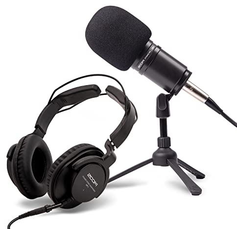 Zoom - ZDM-1PMP - Kit Podcast con Microfono/Cavo/Cuffie/Treppiede