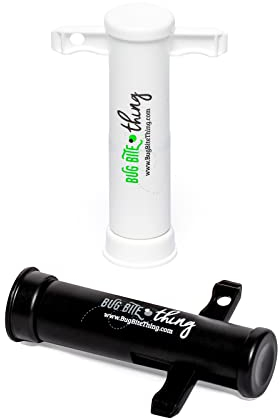 Bug Bite Thing® | Der Originale Anti Mücken Insektenstichheiler seit 1983 | Saugwerkzeug gegen Mückenstiche | Chemikalien Frei | Natürliches Hilfsmittel gegen Bienen & Wespen | 2-Pack | Schwarz & Weiß