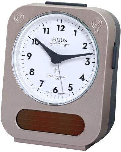 FILIUS Solar-Funk Wecker 0543-18, Taupe