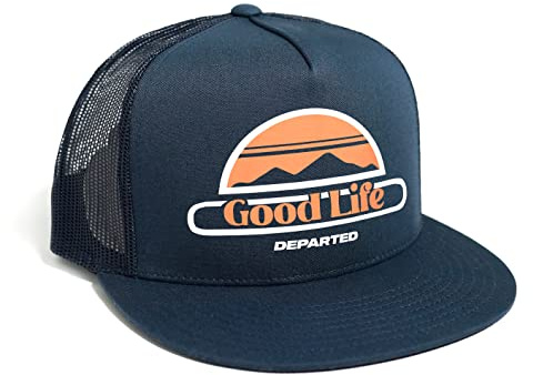 DEPARTED Herren Mesh Trucker Hat mit Print/Motiv - Snapback Cap - No. 311, Coastal Navy