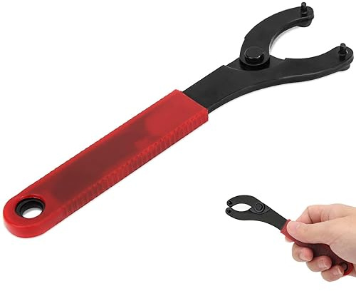 Fahrrad Schraubenschlüssel, 16cm/6,3 Zoll Stahl Montage Demontage Tretlager Schlüssel Innenlagerschlüssel Entferner Kurbel Reparatur Werkzeug Fahrrad MTB 5,5cm/2,2 Zoll Verstellbares Zapfenschlüsse