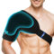 Hilph Manchette rafraîchissante pour épaule, bandage d'épaule flexible, sac à glace avec fermeture Velcro pour coiffe des rotateurs, tendinite, douleurs aux épaules, récupération postopératoire des