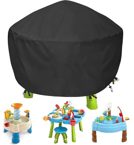 Water Table Cover Littles Tikes - Dust Proof Anti-Uv Waterproof Cover for Water Table Kids - Outdoor Toys Cover 34 X 34 X 18inch Fits Littles Tikes Spiralin' Seas Waterpark Play Table