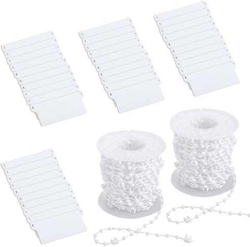 ZOFUN 40 Pcs 10 x 5 cm Vertical Blinds Set with 2 Roll Chain