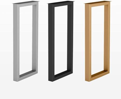 Moderner, rechteckiger Metall-Tischbein, 100 cm, hohe Stützbasis für Bar, Küche, Bodenschutz, 1 Stück (30 x 100 cm, schwarz), langlebiges und stilvolles Design