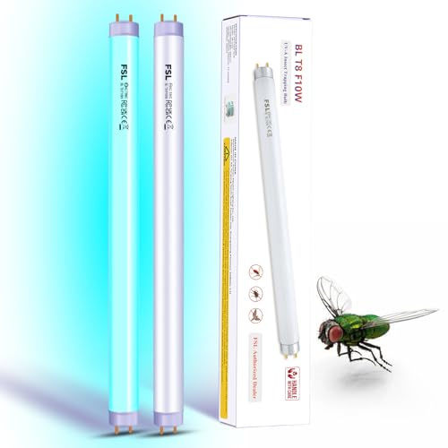 AIUTEY FSL Tube UV 365nm T8 10W 13 lot 2 pour piège à mouches 20W