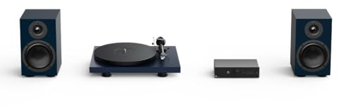 Pro-Ject Colourful Audio System 2 - Sistema de audio (acero mate), color azul