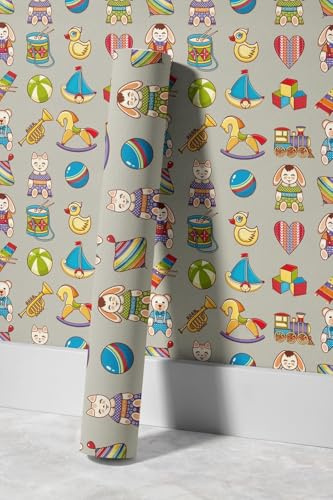 EHOMERY Papier Peint xxl Fleur Papier-Peint-4-Murs-Pour-Salon Chaud Dessin Animé Mignon Sticker Vinyle As Creation Intissé Revêtement Autocollant Plan Travail Cuisine 45x500cm