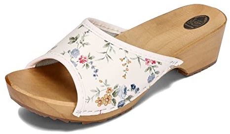 BeComfy Zoccoli da Donna in Legno Scarpe in Legno Pelle Muli con Tacco Sandali Estivi 35-41 EU