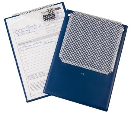 Auftragstasche Plus mit Schlüsselfach DIN A5, blau (Inhalt: 10 Stück)