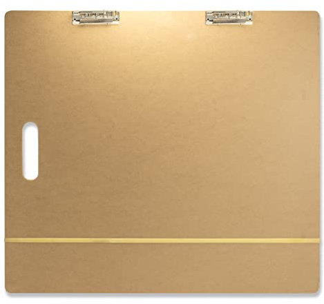 Officemate 58,4 x 66 cm Künstler-Skizzenbrett mit Griff zum Zeichnen von Kunst – tragbares Holz-Klemmbrett für Klassen, Studio oder Feldgebrauch (83099)