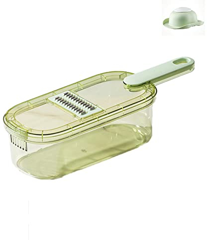 MYBAQ, Grattugia per verdure, grattugia per carote, trituratore di verdure per la cucina, affettatrice a julienne, tagliata alla julienne, 32,8 cm di lunghezza x 11,9 cm di larghezza x 9,4 cm di