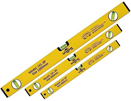 NTEK Professional Long Spirit Level | High Accuracy Magnetic Level for Scaffold and Home DIY