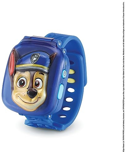 VTech PAW Patrol - Orologio Interattivo di Chase, Orologio per Bambini con 4 Giochi, Schermo a Colori, Inclusa Voce di Ryder, Funzione Sveglia e Timer, Lingua Italiana, Batterie Incluse, 3-7 Anni