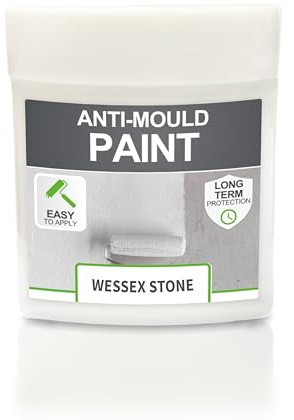 ClimaShield Anti Mould Paint - Wessex Stone, 75ml Sample - Anti-Mould Paint for Bathrooms, Kitchens & Bedrooms. Effective Damp Seal for Walls & Ceilings to prevent the growth of Mold & Mildew