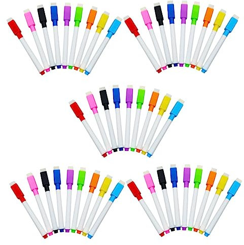 AUTSUPPL 45St Wischen Sie den Marker mit einer Bürste ab schreibkladde büroartikel Marker für Kinder Markierungen für Whiteboards Whiteboard-Grundlage Schreibstift Whiteboard-Stift-Radierer