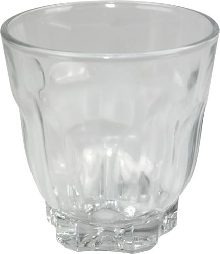LAVV HOUSEWARES LTD Tulip Short Base Glass Small Tumblers Cold Drinks Wine Glasses 237ml 6PK