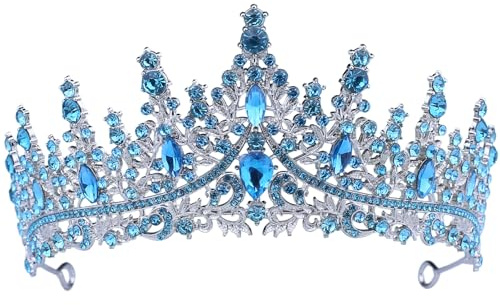 Coronas de mujer, tiaras brillantes de diamantes de imitación, tiaras de cristal barroco vintage para accesorios de fiesta, novia, cumpleaños, Corona de moda femenina festiva