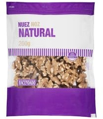 Nuez natural Hacendado pelada Paquete 200 g Pack 2