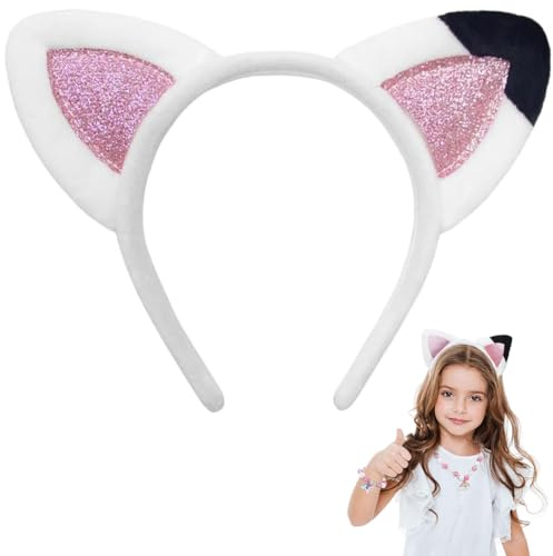 Hårband, kattöron, sött pannband med kattöron, fluffiga hårband med öron, för karneval, temafest, cosplay, halloween, födelsedagsfester, snygga hårsmycken