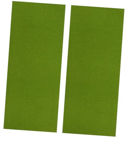 ibasenice 2stücke DIY Beflockung Kunstrasen Matte Modellbau Sandtisch Eisenbahnmaterial Grün DIY-zubehör Material Für Heimdekoration Mini-Landschaft