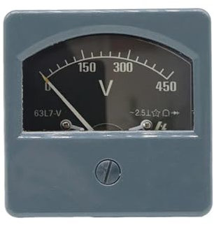 UZAMIRLEX Misuratore da Pannello, 1 pz 63L7 Voltmetro analogico AC Amperometro 100 V/150 V/250 V/300 V/450 V/500 V 80 x 80 mm(300V)