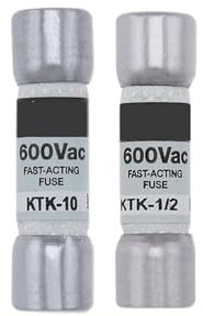 HCVYQMMJ Petit fusible Tubulaire KTK 600 V 1/10-30 A 10 mm x 38 mm(KTK-1/4)