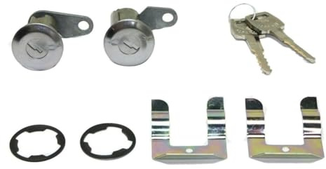 LIUPICCAAR Kit Door Lock Cylinder for F150 1975-1979,for F250 1965-1978,for E350 Econoline 1975-1979 & Econoline Club Wagon 1977-1979 E- E100 F100 Chrome 15711858