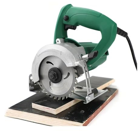 Sierra Circular eléctrica de 4 pulgadas, máquina ranuradora de mármol eléctrica portátil, cortadora de madera y piedra de alta potencia de 1400W Múltiples escenarios de aplicación(125 MODEL)