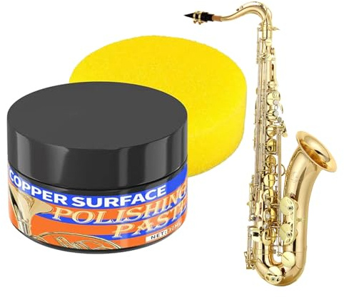 Crema lucidante per metallo, 30 ml, in, strumento musicale per restauro, pasta per metallo per rame, oro, argento, cromato, tromba, sassofono, strumenti a fiato
