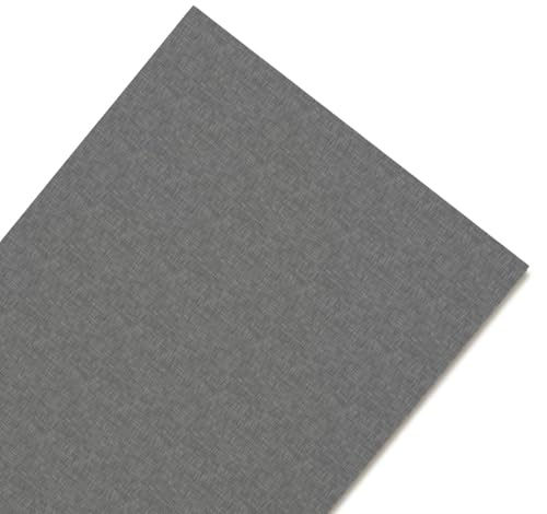 NARCISO Tappeto Cucina Antiscivolo Lavabile 100% Vinile Gommato Antimacchia, Passatoia Cucina Antiscivolo Lavabile, Tappeti Runner Disponibili in Varie Metrature (Grigio Scuro, 52x280cm)