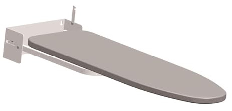 Sharplace Table à repasser murale pliable, pratique pour repasser les vêtements, avec plateau pivotant à 180°, idéale pour les dortoirs, les et la, Blanc