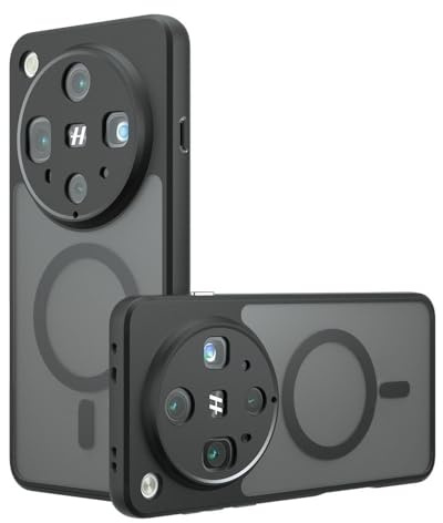 Kukoufey Compatible with Oppo Find X9 Ultra Case Cover,Compatible with MagSafe,Compatible with Oppo Find X9 Ultra 5G Built-in Magnetic Anti-Shock Cell Phone Case Black