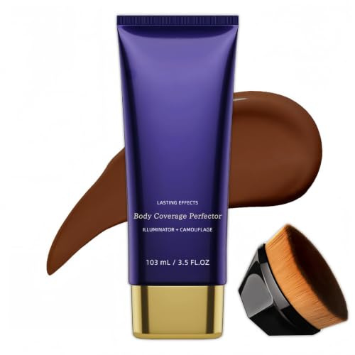 Heroka Nudaskin Body Coverage Concealer Fair Körper Camouflage Make-up für Beine und Körper, wasserfest, natürliches Finish (07 Cacao)