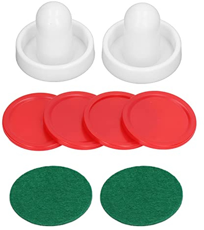 Cryfokt Air Hockeys Puckar Set 60 Mm Slitstarka och Lätta Pushertillbehör för Spännande Bordsspel 8st