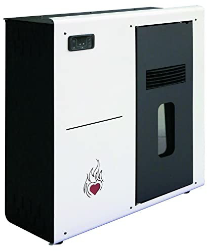 ESTUFA DE PELLET CORAZÓN CALIENTE DE SLIM 8 KW BLANCA