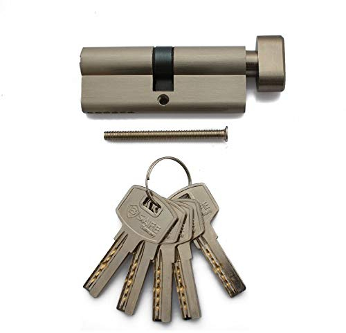 Knob Cylinder 70 mm 35/35 Locking Cylinder Lock with 5 Keys