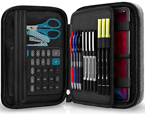 Zannaki - Astuccio in tessuto Oxford, grande capacità, per pennarelli, penne, matite, cancelleria, per diario medio, scuola, ufficio, studenti, ragazze, donne, adulti, adolescenti, regalo di Natale