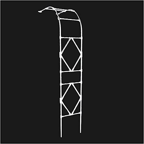 SOBS Treillis D'arche De Jardin Demi-côté en Métal for Diverses Plantes Grimpantes Vignes De Support Arche D'arcade, Hauteur 2,4 M Tubulaire Robuste PE Cadre en Acier Enduit De Plastique Arche Rose
