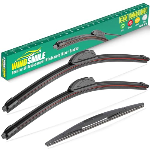 26 17 12 Windshield Wiper Blades Replacement for Honda CRV CR-V 2017 2018 2019 2020 2021 2022 Premium All Weather Front Rear Wipers Set - OEM Quality (Pack of 3)