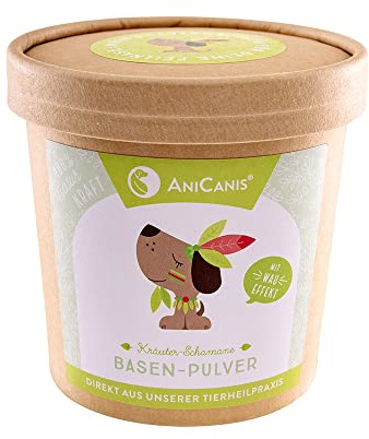 AniCanis Basenpulver für Hunde & Katzen - Übersäuerung & Säure-Basen - 300g | basisches Ergänzungsfutter, Schmatzen, Gras fressen, pH-Regulierung, Einzelfuttermittel, ohne Zusatzstoffe
