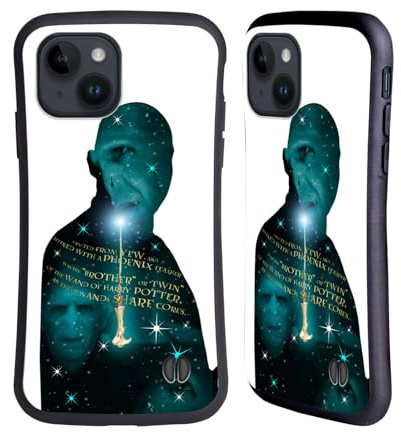 Head Case Designs Officially Licensed Harry Potter Voldemort Yew Wand Deathly Hallows XXXVIII Hybrid Case Compatible With Apple iPhone 15